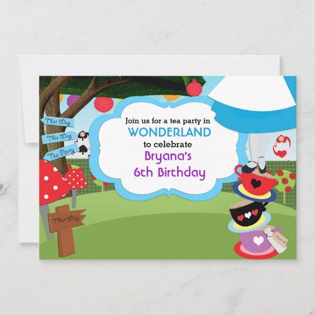 Cartes d'invitation pour une fête d'anniversaire s (Devant)
