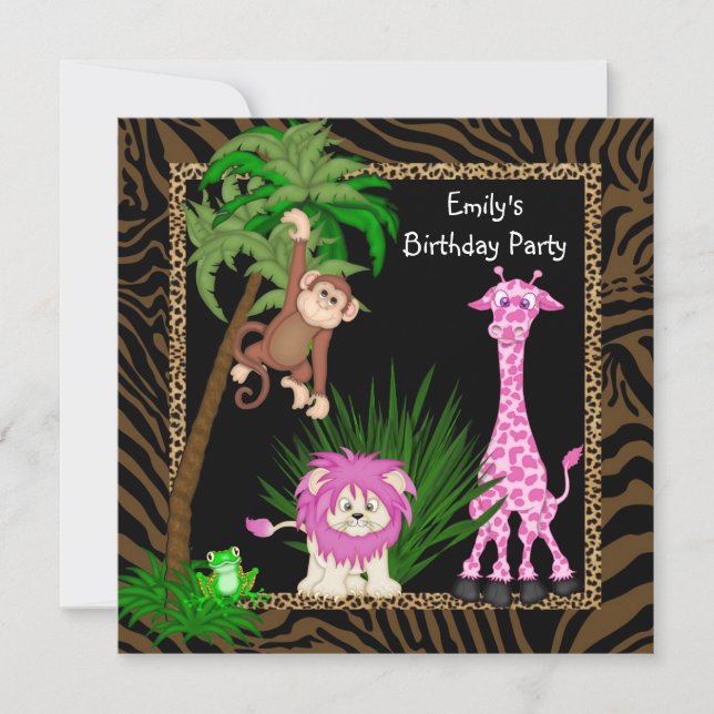 Cartes d'invitation pour une fête d'anniversaire s (Devant)
