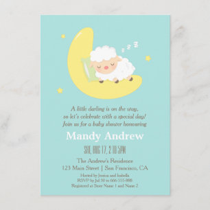 Cartes d'invitation pour une fête de baby shower a