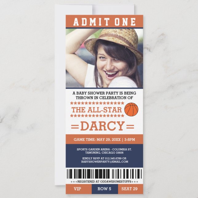 Cartes d'invitation pour une fête de baby shower s (Devant)