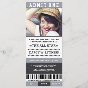 Cartes d'invitation pour une fête de baby shower s