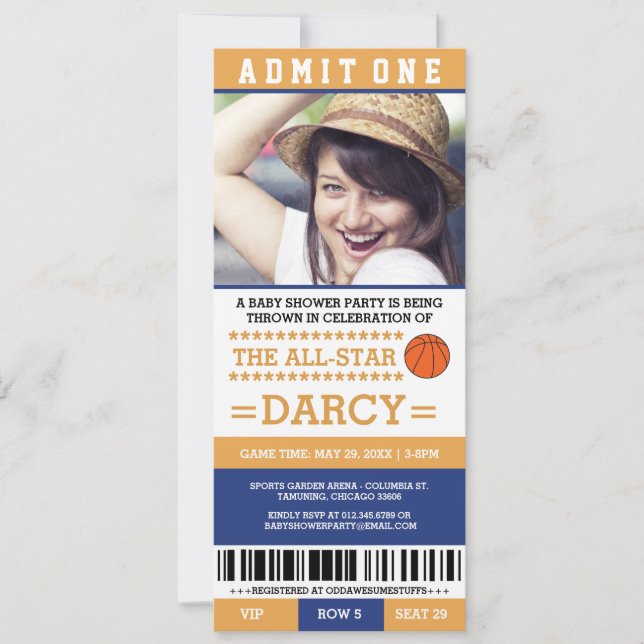Cartes d'invitation pour une fête de baby shower s (Devant)