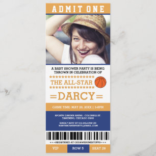 Cartes d'invitation pour une fête de baby shower s