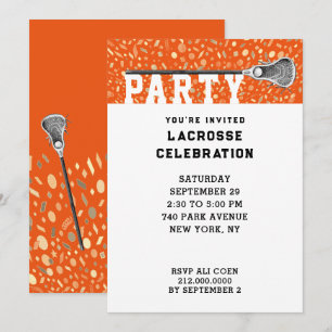 Cartes d'invitation pour une fête de crosse