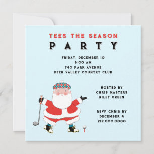 Cartes d'invitation pour une fête de golf