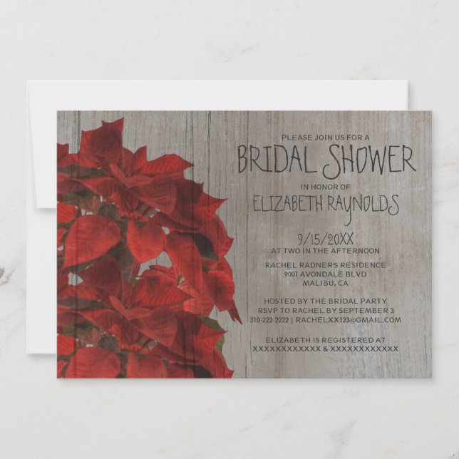 Cartes d'invitation pour une fête de mariage avec  (Devant)