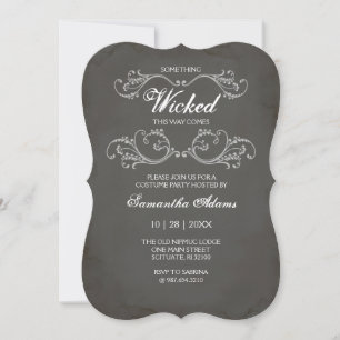 Cartes d'invitation pour une fête d'Halloween adul