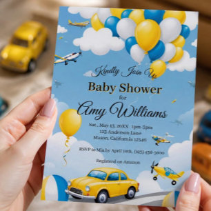 Cartes d'invitation pour une fête prénatale pour g