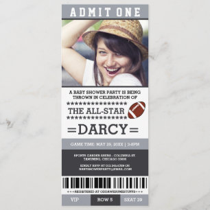 Cartes d'invitation pour une fête prénatale sur le