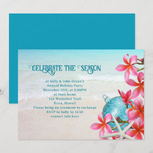 Cartes d'invitation pour une fête tropicale de vac