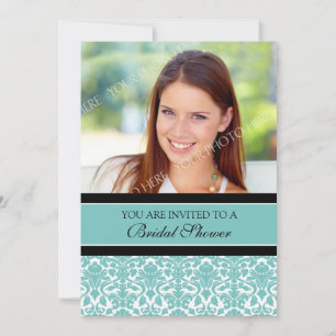 Cartes d'invitation pour une nuptiale photo Damas 