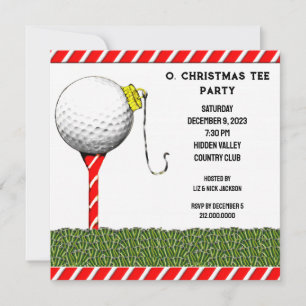 Cartes d'invitation pour une partie de golf
