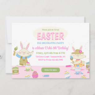 Cartes d'invitation pour une soirée de décoration