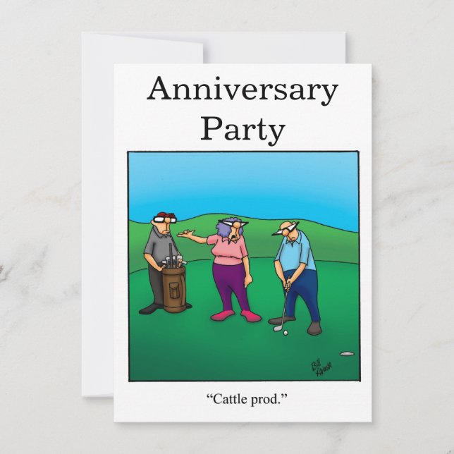Cartes d'invitation pour une soirée humoristique d (Devant)