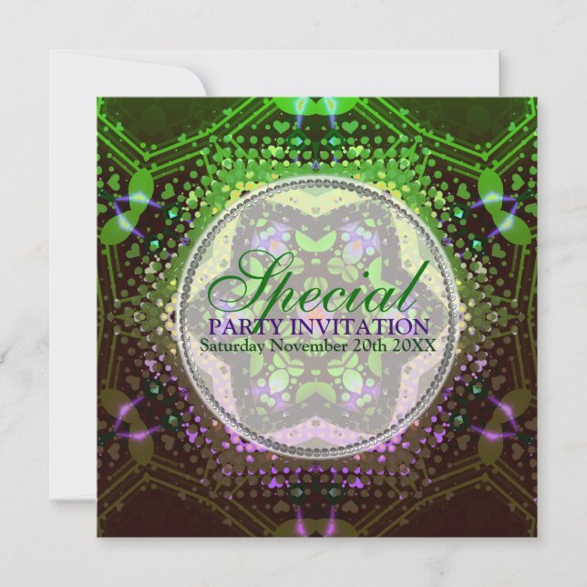 Cartes d'invitation pour une soirée spéciale de nu (Devant)