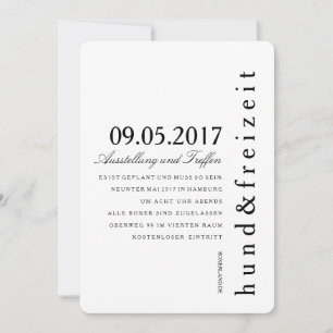 Cartes d'invitation puristes