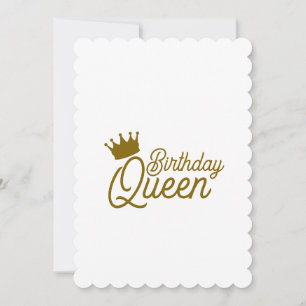 CARTES D'INVITATION REINE D'ANNIVERSAIRE