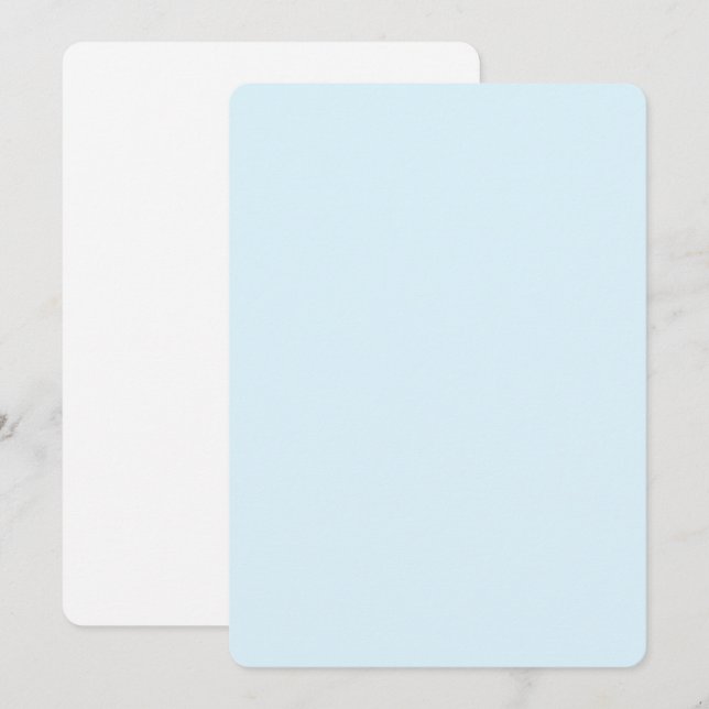 Cartes d'invitation rondes aquarelle – Créations p (Devant / Derrière)