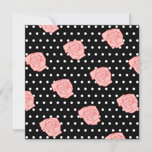 Cartes d'invitation Rose Rose