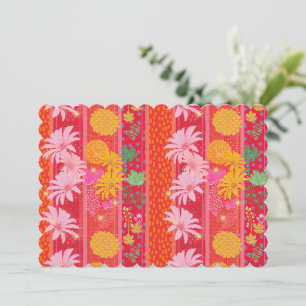 Cartes d'invitation rouge vierge