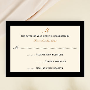 Cartes d'invitation RSVP simples et peu coûteuses