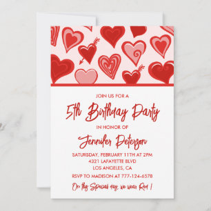 Cartes d'invitation simples pour son 5ème annivers