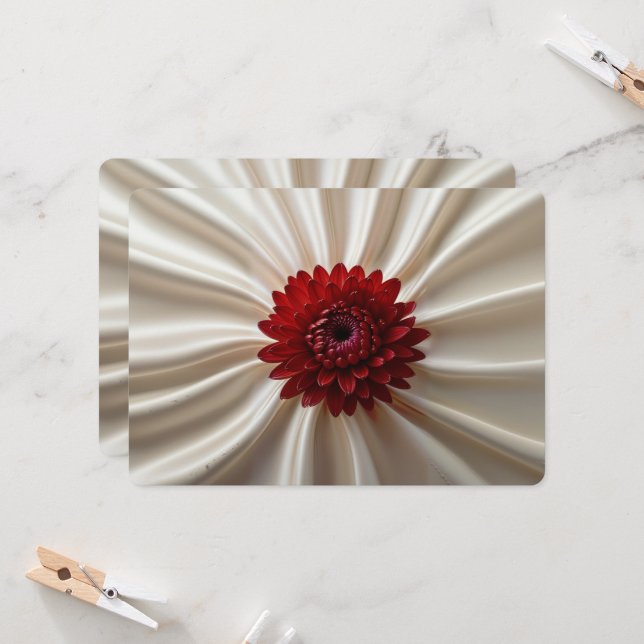 Cartes d'invitation spéciales avec motifs japonais (Devant/Arrière en situation)