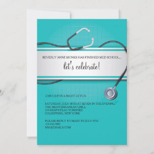 Cartes d'invitation Stéthoscope