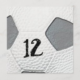 Cartes d'invitation sur le thème du football pour