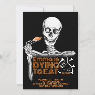 Cartes d'invitation SUSHI