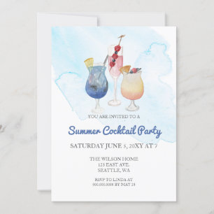 Cartes d'invitation tendance pour soirée cocktail 