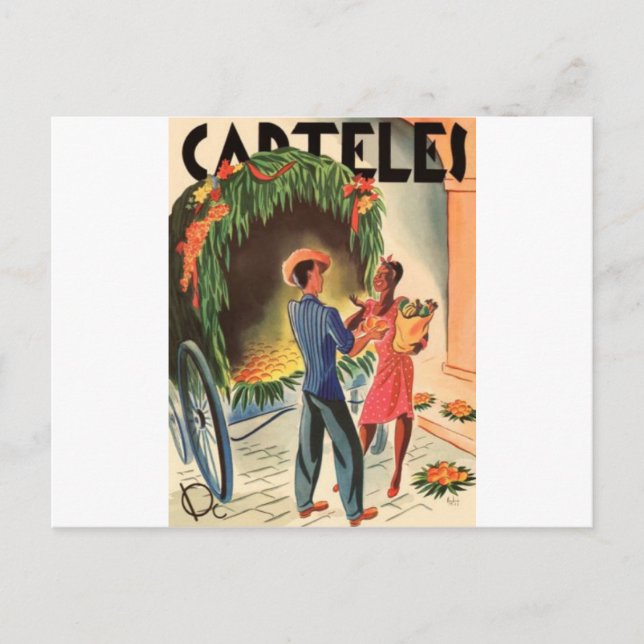 Cartes d'invitations Vintage Cuba Affiches (Devant)