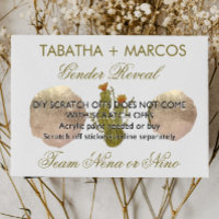 Cartes DIY de révélation du sexe de bébé avec cact