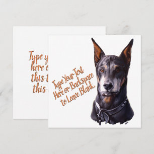 Cartes Doberman Cartes Cadeaux Doberman Pinscher P
