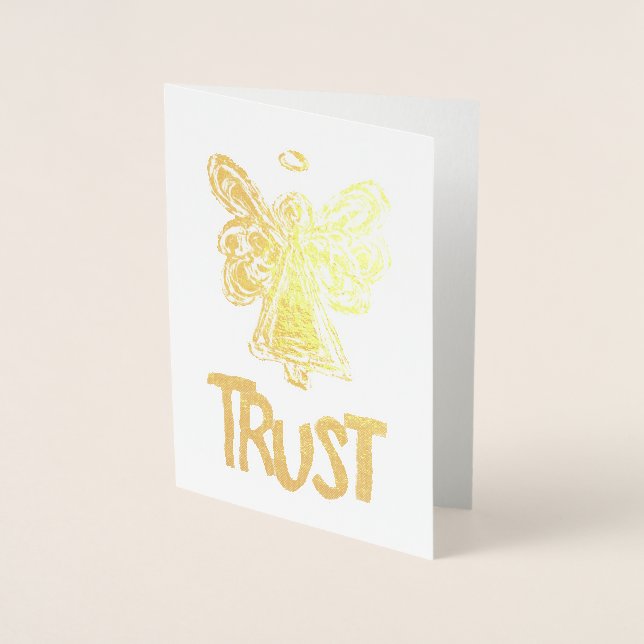 Cartes d'or Guardian Angel Inspirational Trust (Devant)