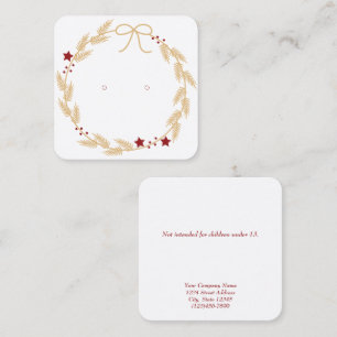 Cartes d'oreille personnalisées pour petites couro
