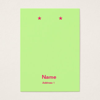 cartes d'oreille rose et verte