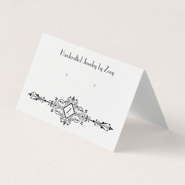 Cartes d'oreille Vintages parisiennes pliées perso (Devant)