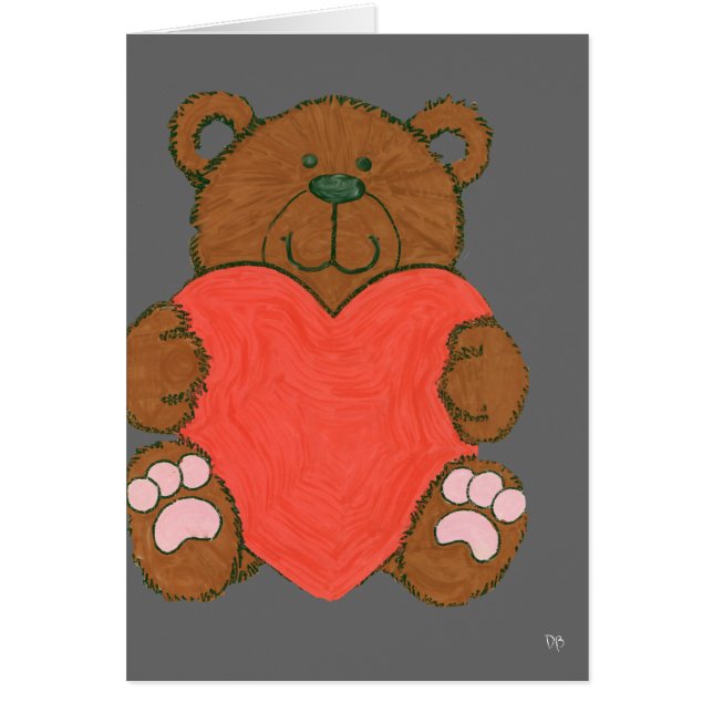 Cartes d'ours d'amour (Devant)