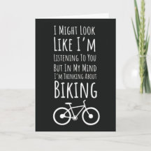 Cartes drôles de cyclisme Cycliste Vélocipédiste B