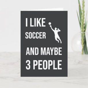 Cartes drôles de gardien de but de football Humour