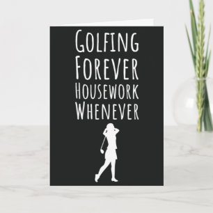 Cartes drôles de golf pour sa retraite sportive de