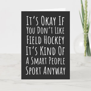 Cartes drôles de hockey sur gazon Équipe sportive