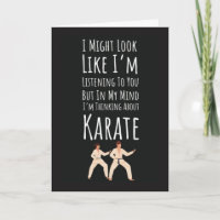 Cartes drôles de karaté sports combat autodéfense