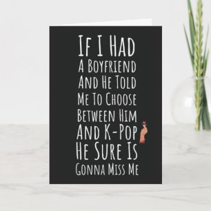 Cartes drôles de Kpop pour adolescentes Humour K P