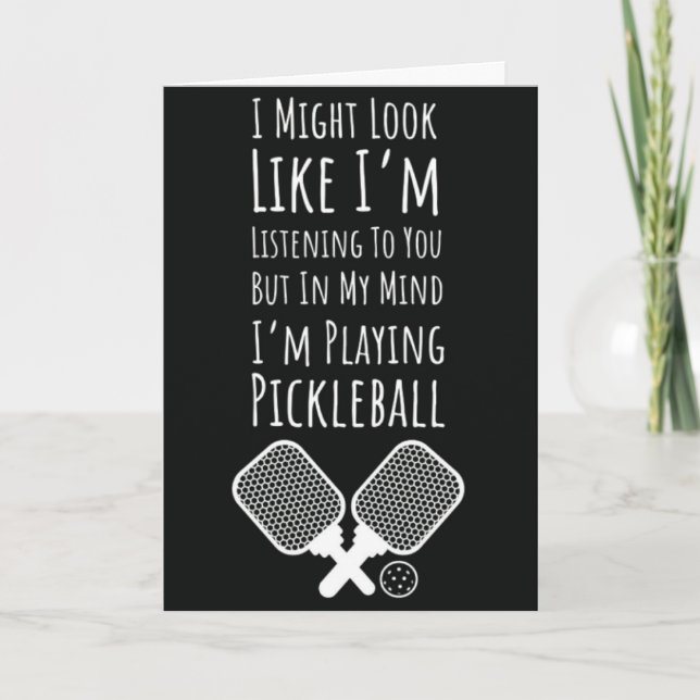 Cartes drôles de Pickleball Humour pour Pickleball (Devant)