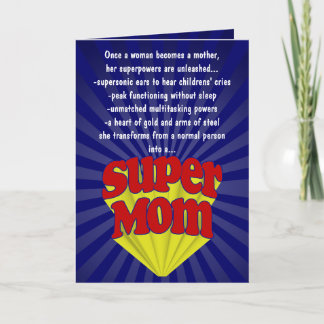 Cartes drôles du jour de mère, maman superbe