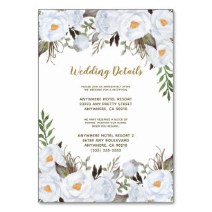 Cartes du boîtier de mariage Dusty Blue Gold Vinta
