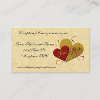 Cartes du boîtier Mariage Red Heart True Love