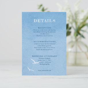Cartes du boîtier Mariage Sky bleu Aquarelle